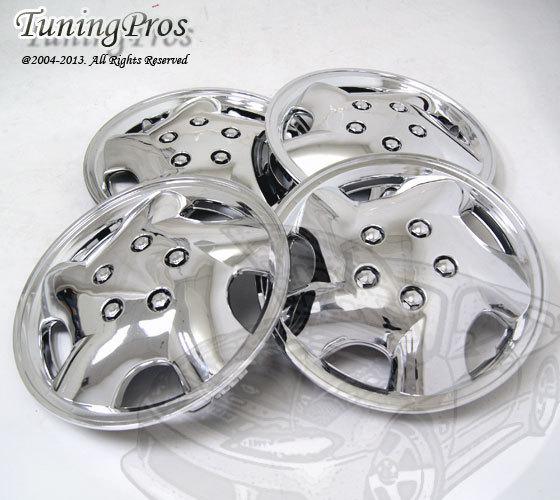 Chrome hubcap 14" inch wheel rim skin cover 4pcs set-style code 852 14 inches-