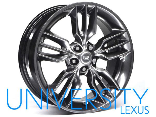 New 2011-2013 lexus ct200h genuine f-sport wheel set, 5-spoke, 17x7 trident (x4)