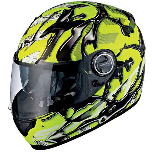 Scorpion exo-500 oil full-face helmet neon