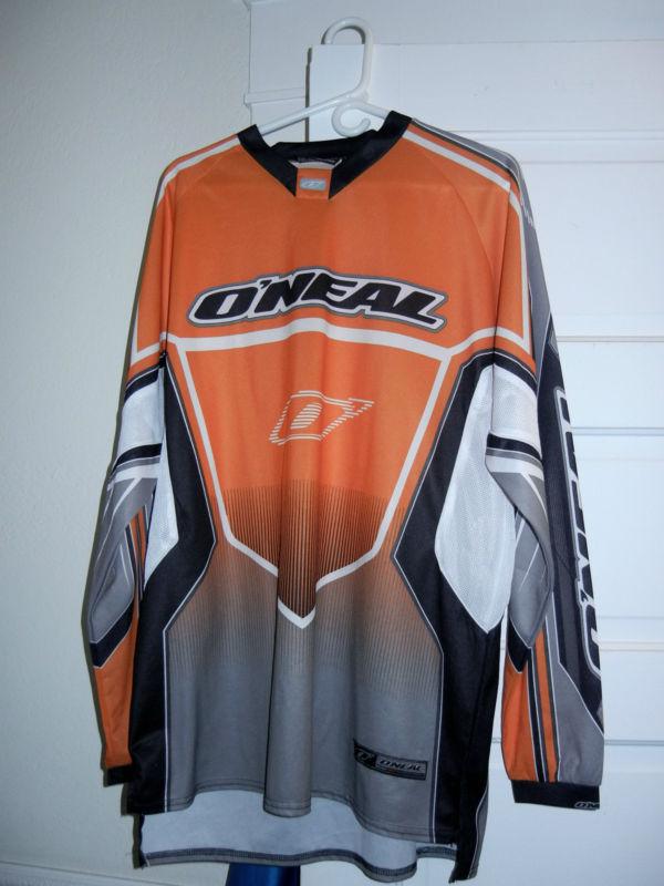 Nice o'neal orange (ktm) dirt bike motocross jersey (large) and pants (32) set 