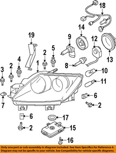 Mazda oem eg2251031n headlight-headlamp assembly