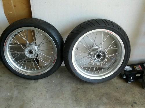 Husaberg supermoto wheels and continental sm tires