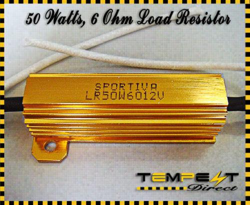 Hid xenon conversion kit 50 watt 6 ohm load resistors stop flicker - 1 pair