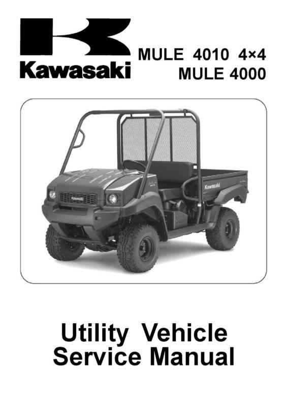 Kawasaki mule 4000 4010 4x4 shop service repair manual 2009 kaf620 09 cd