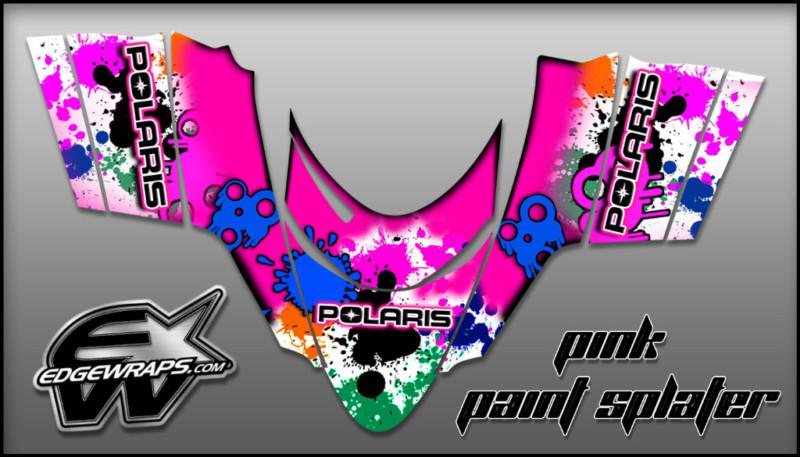 Polaris  dragon,shift, rmk, i.q.,switchback  graphics kit - pink paint splater 