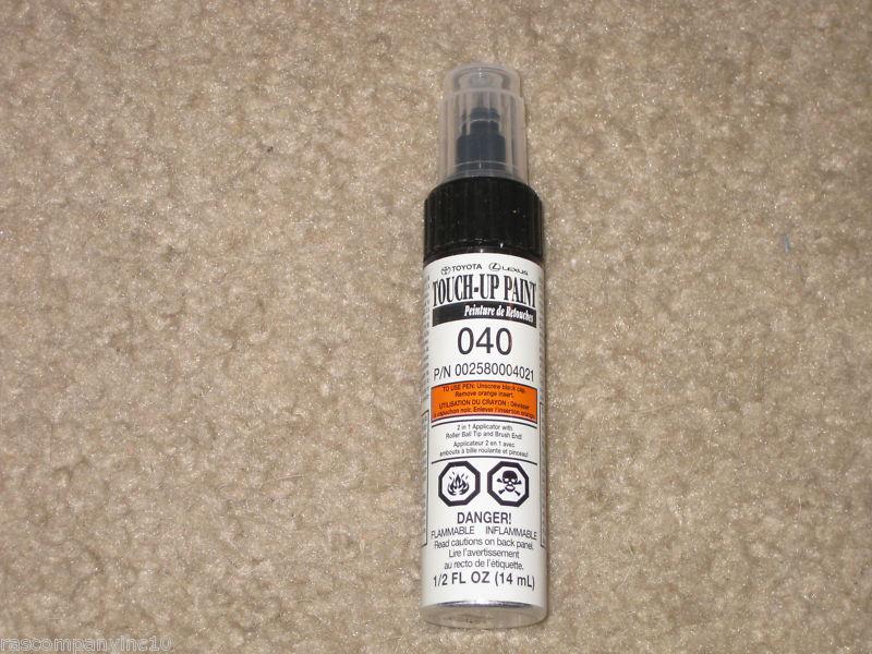 Toyota/lexus touch-up paint 14ml #040 p/n 002580004021 new