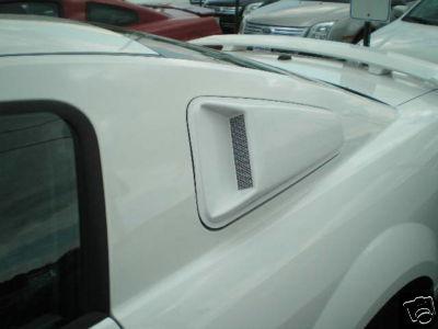 2005/2009 new ford mustang quarter glass scoops.