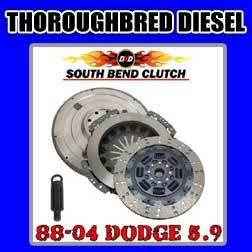 South bend double disc dual clutch nv4500 nv5600 88-04 dodge cummins sdd3600-5k