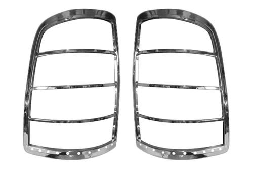 Ses trims ti-tl-152 dodge ram taillight bezels covers chrome ring trim abs