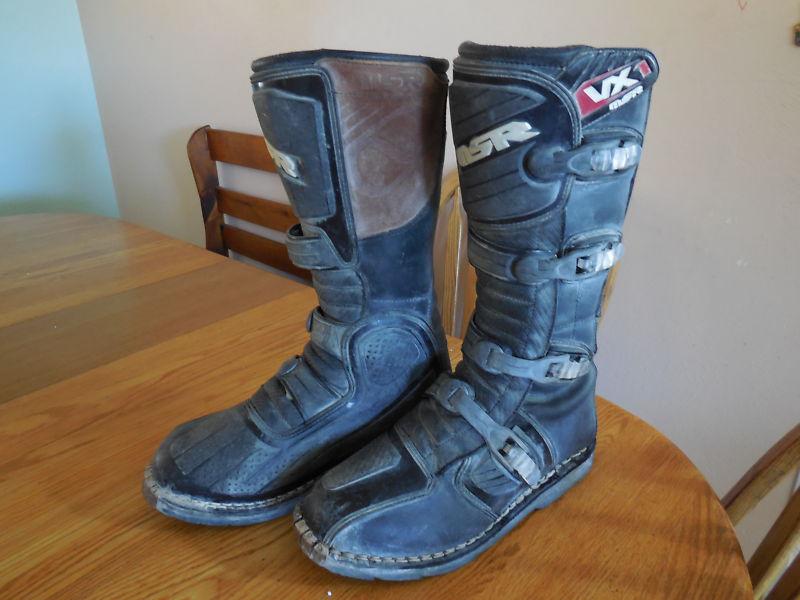 Msr racing off road motor cross motocross boots size 12 dirt bike 10% leather