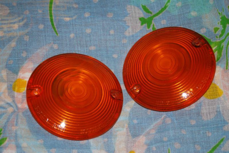 Harley davidson turn signal light lenses /motorcycle/1985 or ?/lens