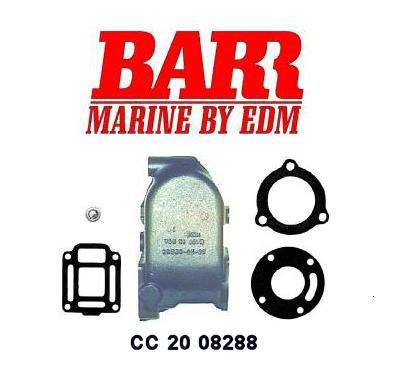 Barr marine cc 20 08288 chris-craft port side log style exhaust manifold direct 