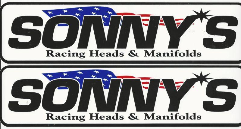 2 x sonny's racing decals sticker 12 inches long size new