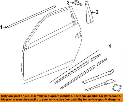 Honda oem 72430szt003 door-applique