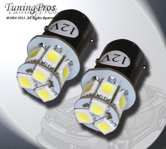 1157 9 smd white front signal led light bulb one pair (set of 2pc) 2357 1034