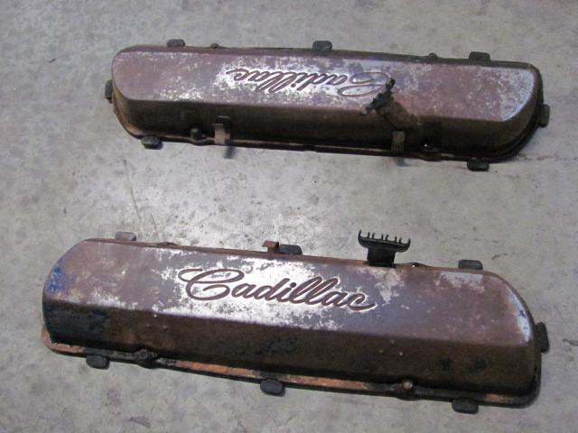 Cadillac valve covers vintage 429 oem rat hot rod art deco 64 65 66 67