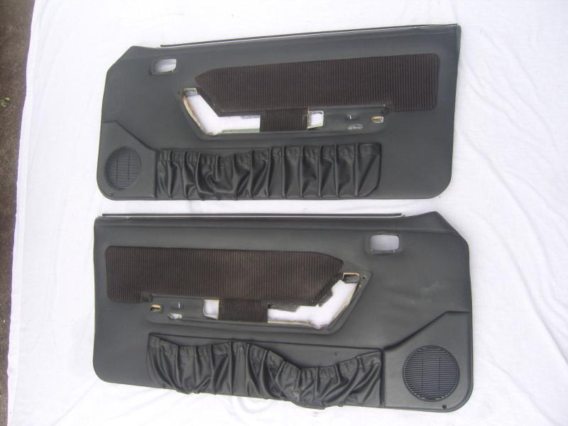 1990 mustang door panels black lx 90-93 gt 5.0 ssp 1991 1992 1987-1993 cobra