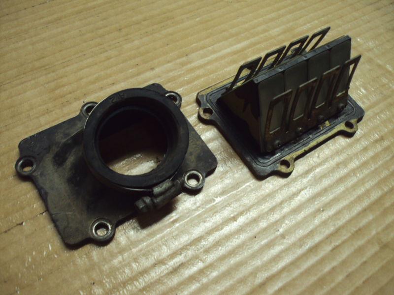 85 1985 suzuki rm 250 rm250 motorcycle intake boot reed valve pedal cage