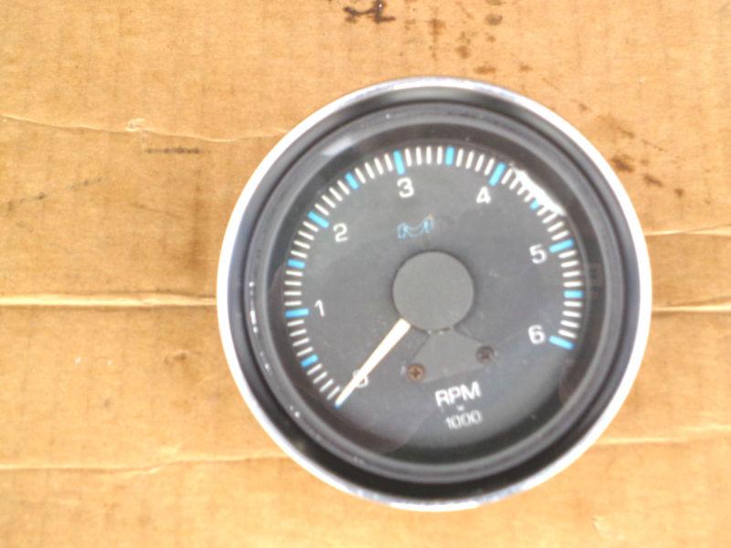 Vintage medallion 6000 rpm outboard tachometer