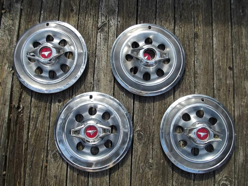 65 buick special skylark vintage spinner flipper hubcaps wheel covers oem 4 set