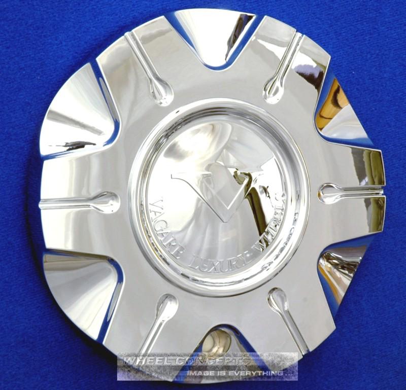 Vagare v3 "bounce" chrome center cap wheel rim cover hub caps centers with bolt