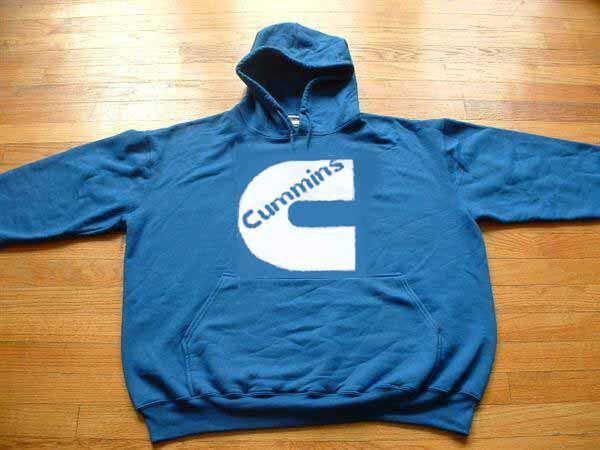 Cummins dodge truck  blue  sweatshirt hoodie shirt xl