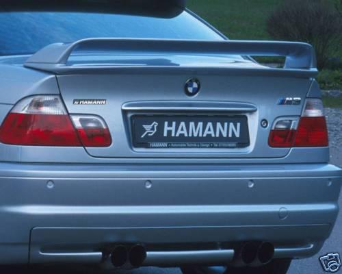 Genuine high quality hamann bmw e46 m3 10046132 coupe rear spoiler