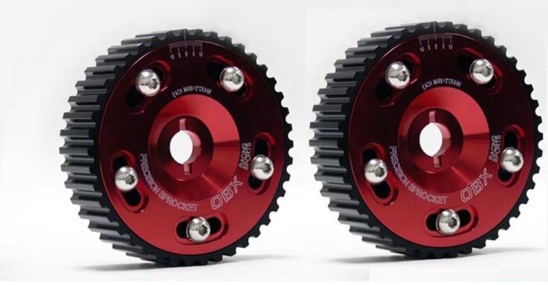Obx adjustable cam gear 95-99 eclipse gs, rs  2.0l non-turbo gears 420a red