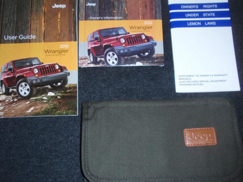 2012 jeep wrangler owners manual - user guide