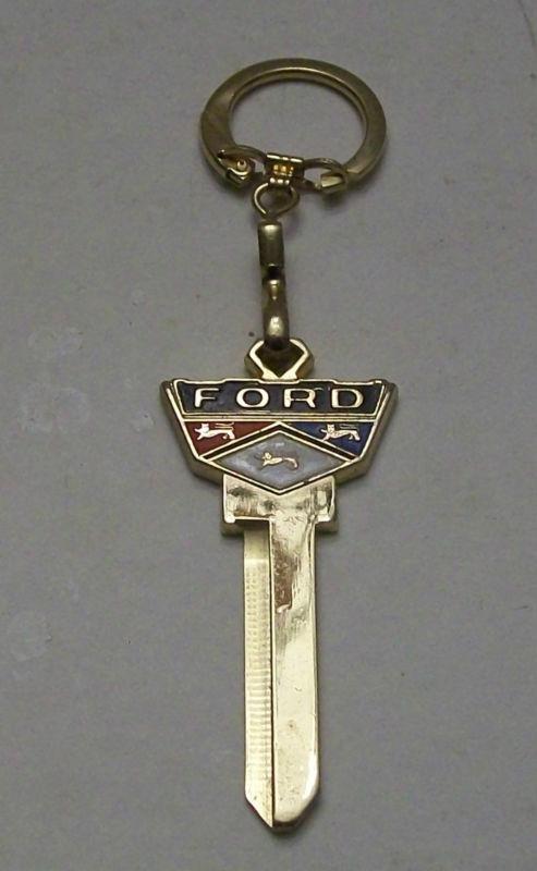 Vintage nos ford key blank with swivel key ring