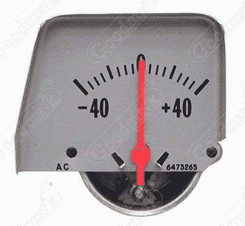Gmk4020554682 goodmark console amp gauge silver face new