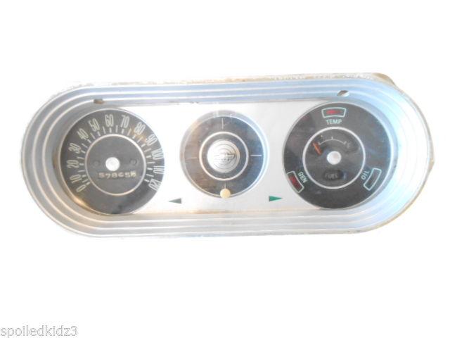 1964 chevrolet chevy ii speedometer temperature fuel gen amp oil gauge cluster