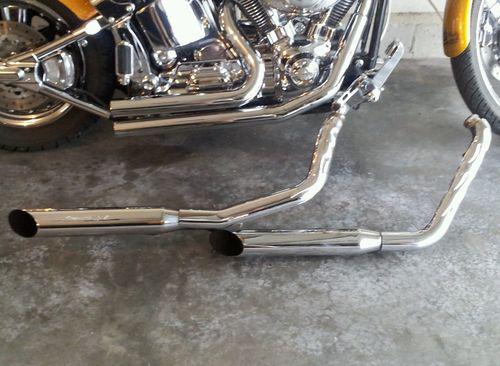 Harley fxst softtail sreaming eagle ll exhaust set complete. used