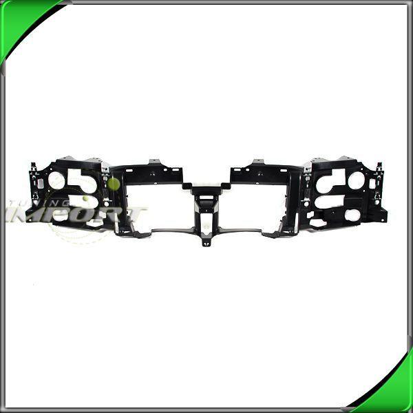 02-09 chevy trailblazer grille head light mounting upper header nose panel black