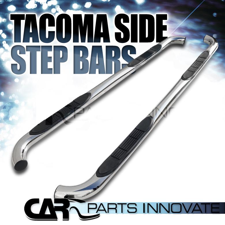 2005-2012 toyota tacoma access cab 3" stainless steel side step nerf bars