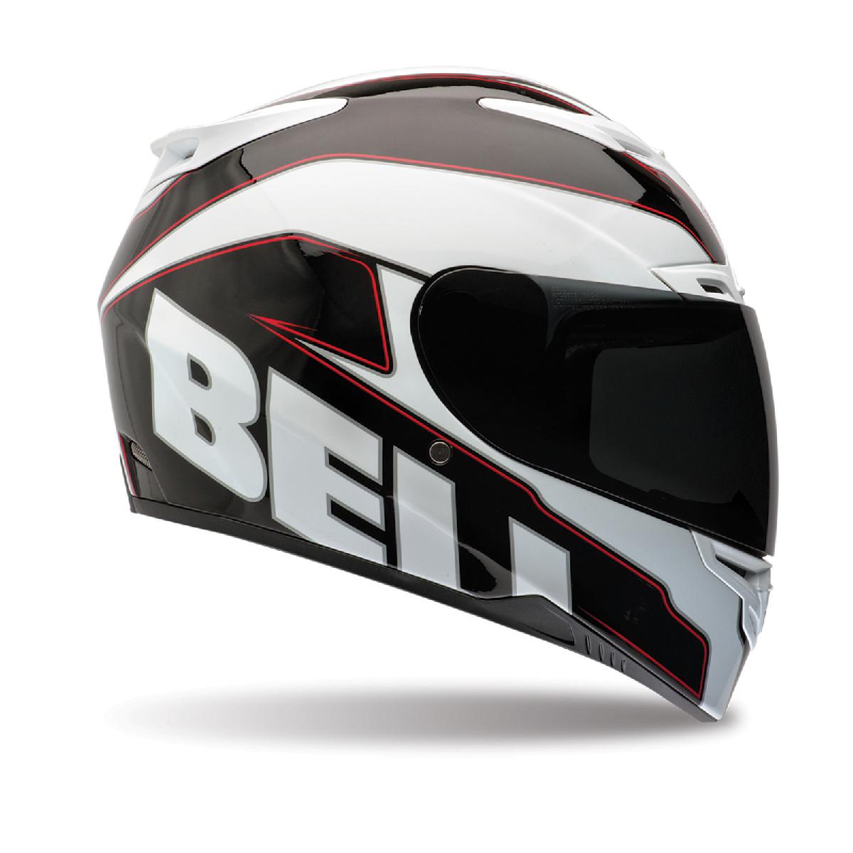 Free 2-day shipping bell rs-1 emblem white black xs-2xl motorcycle helmet