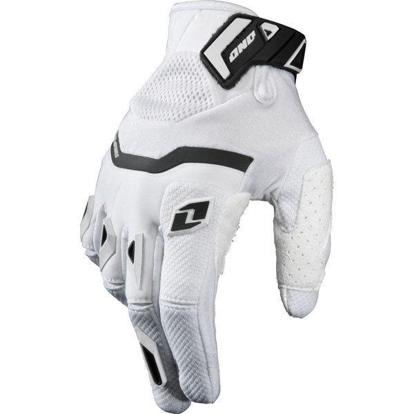 White/black s one industries armada gloves 2013 model