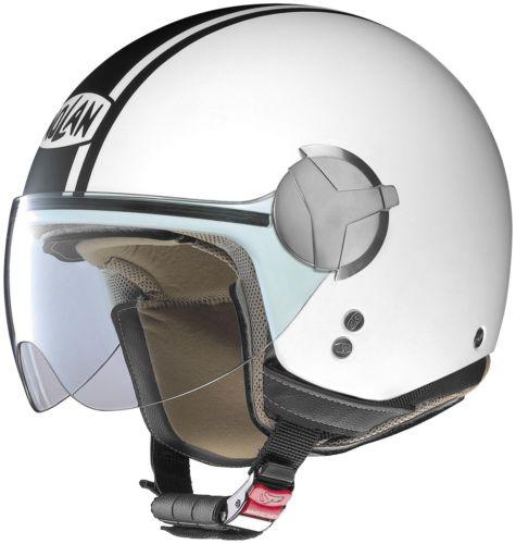 Nolan n20 caribe flat white open-face motorcycle helmet size xsmall