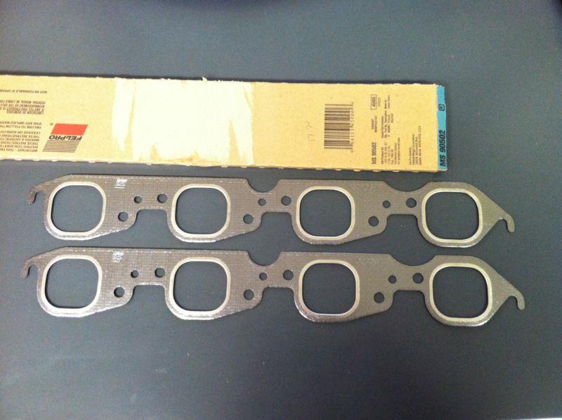 Fel-pro ms90502 exhaust manifold gaskets chevy bbc 366 396 402 427 454 graphite