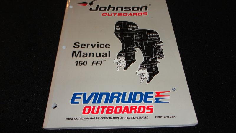 1997 johnson evinrude service manual 150 ffi #507350 outboard motor repair