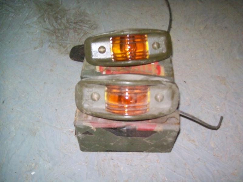 Military army clearance lights amber 4 nos