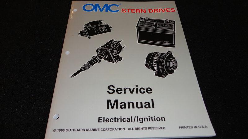 Used 1997 omc stern drives service manual electrical/ignition #507283 boat