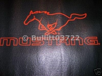 1999 2000 2001 2002 2003 2004 mustang pony logo convertible trunk liner orange