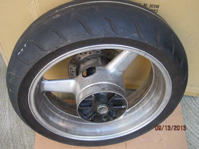 2002 2003  02 03 yamaha r1 1000 rear used rim wheel tire 