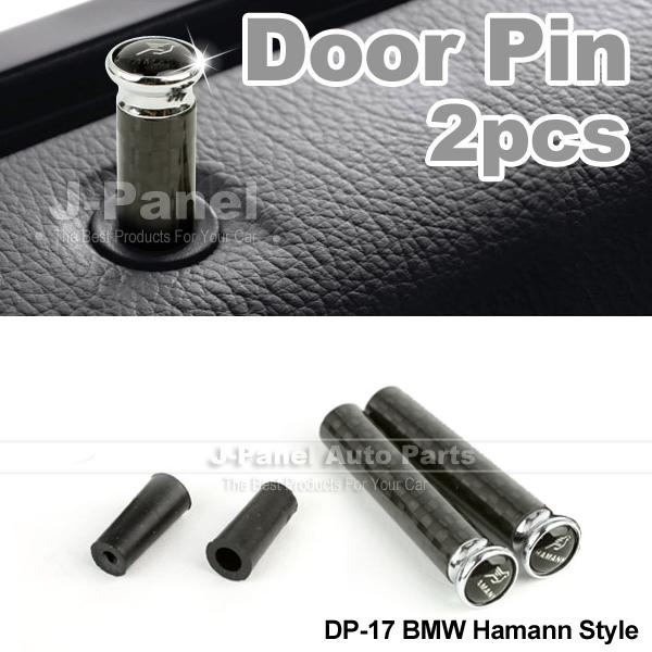 Pair carbon fibre metal door lock pins set for all bmw 6 series e64 interior use