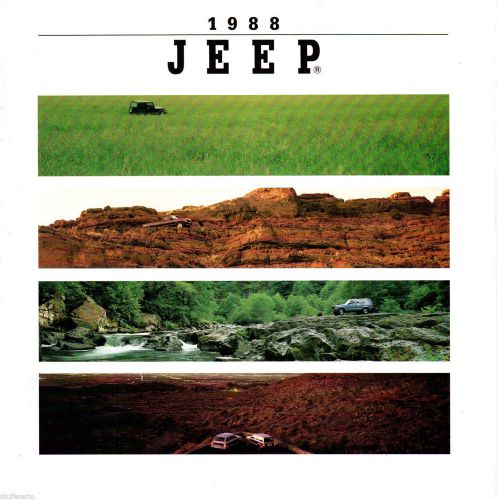 1988 jeep brochure -wrangler-comanche pickup-cherokee-wagoneer-grand wagoneer