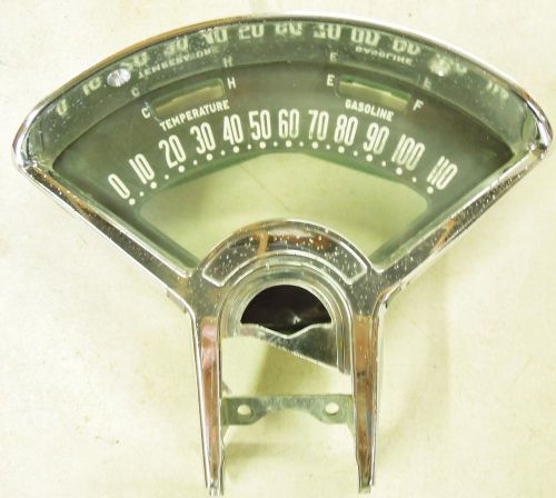 1955 1956 chevy manual speedometer bezel, lens &amp; housing - #8