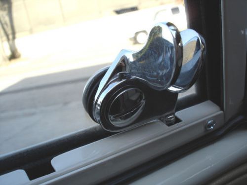 Vw type 2 bus door glass sliding window chrome latches kombi deluxe microbus