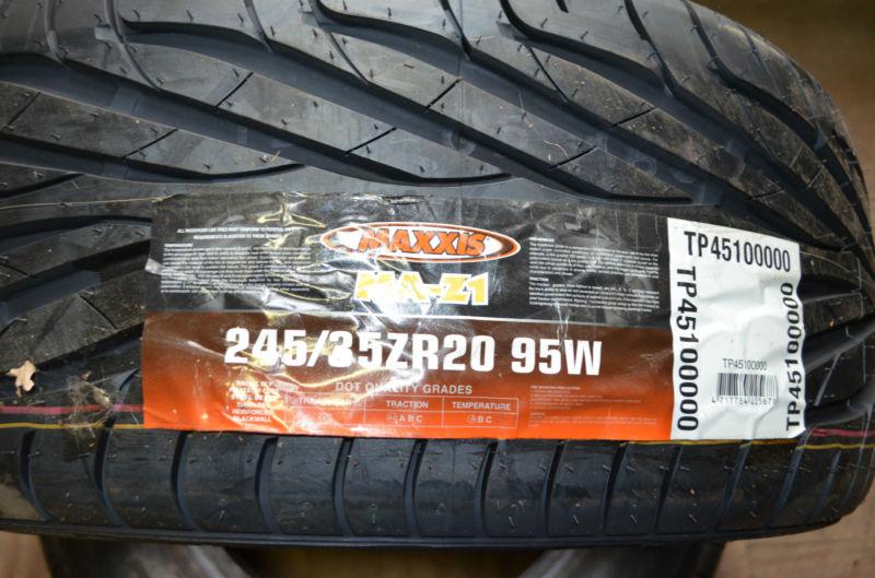 1 new 245 35 20 maxxis victra ma-z1 blem tire
