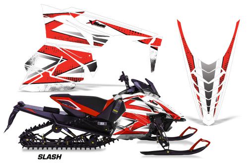 Amr racing yamaha viper graphic kit snowmobile sled wrap decal 13-14 slash red